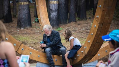 'Universum' sculpture at Pilot Hill Arboretum