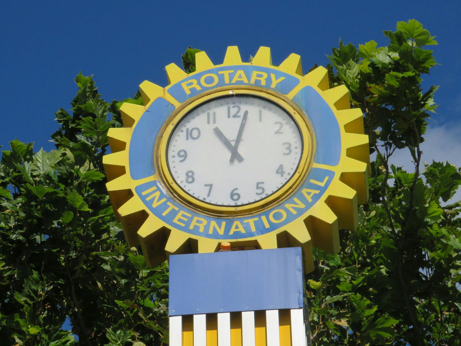 Rotary Clock Gear Face