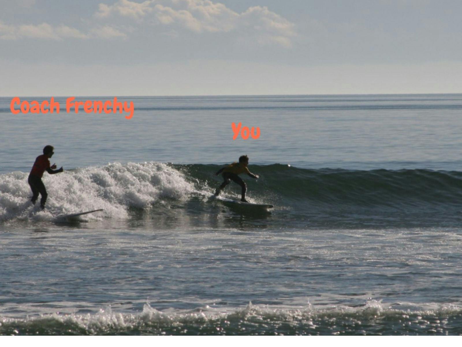 Surf lesson on the Mid Coast with Frenchy Surf School