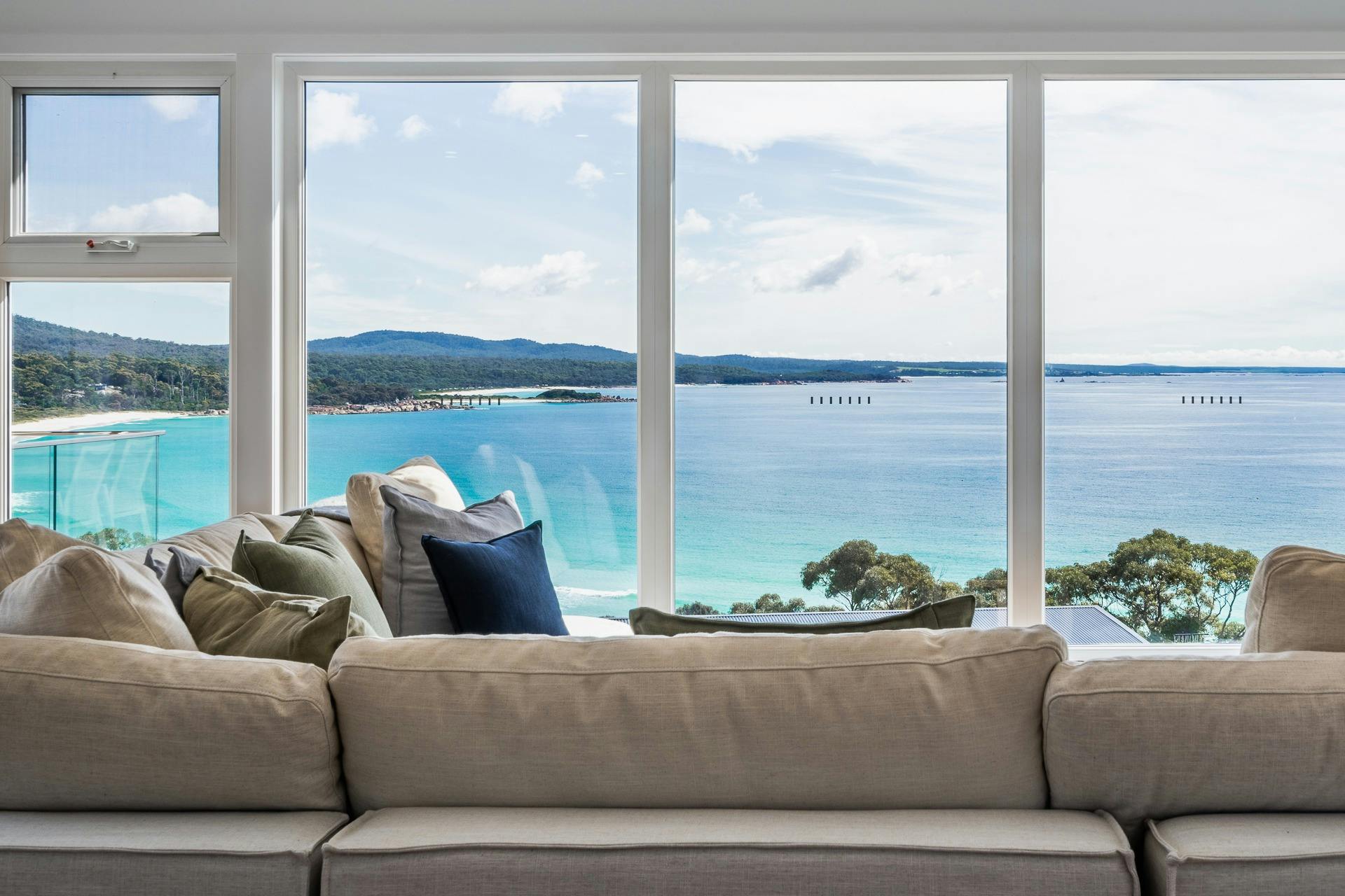 View to Binalong Bay main beach