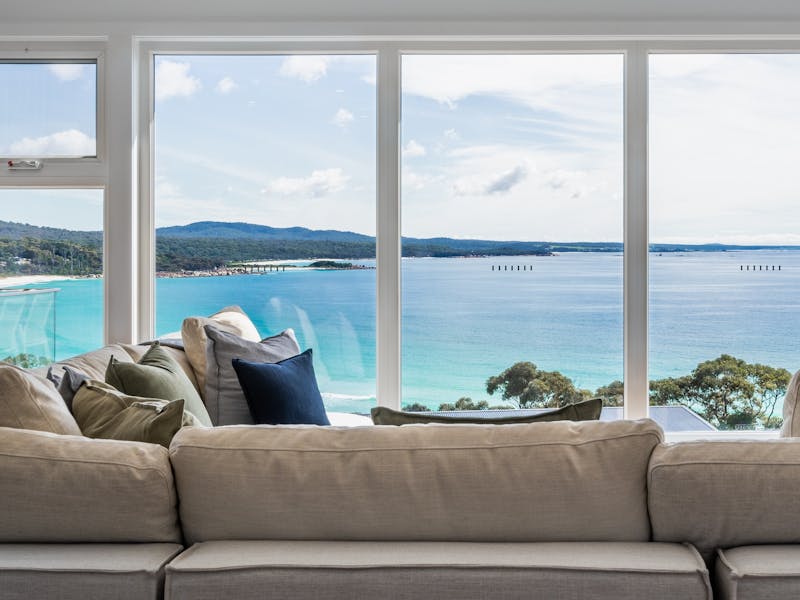 View to Binalong Bay main beach