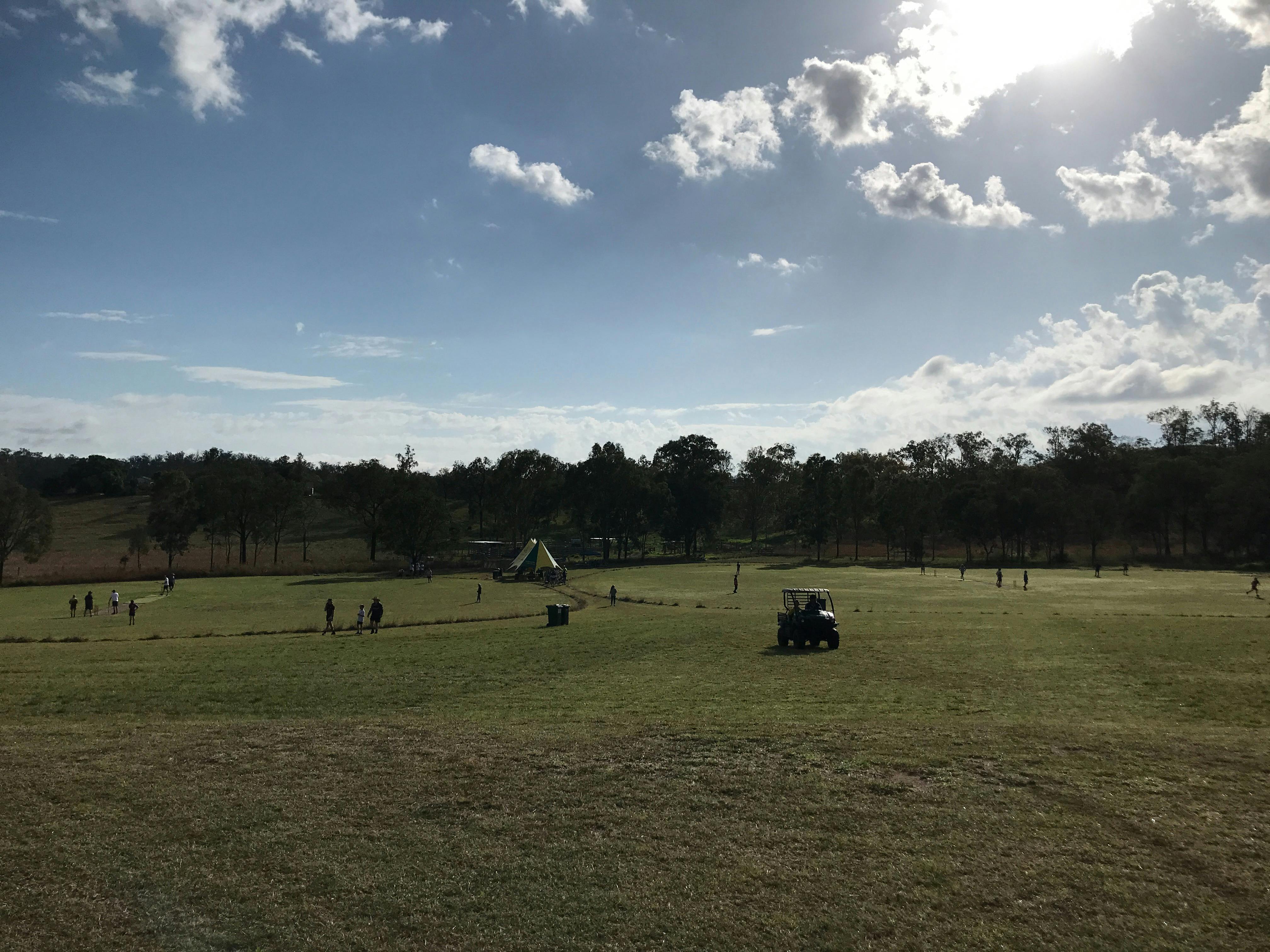 Two Cricket pitches ready to go