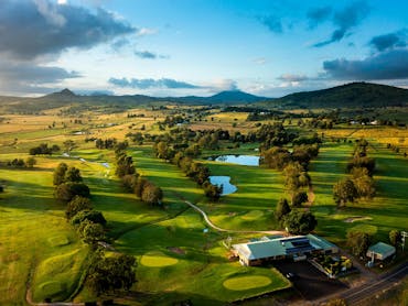 Glorious green and gold views of the countryside
