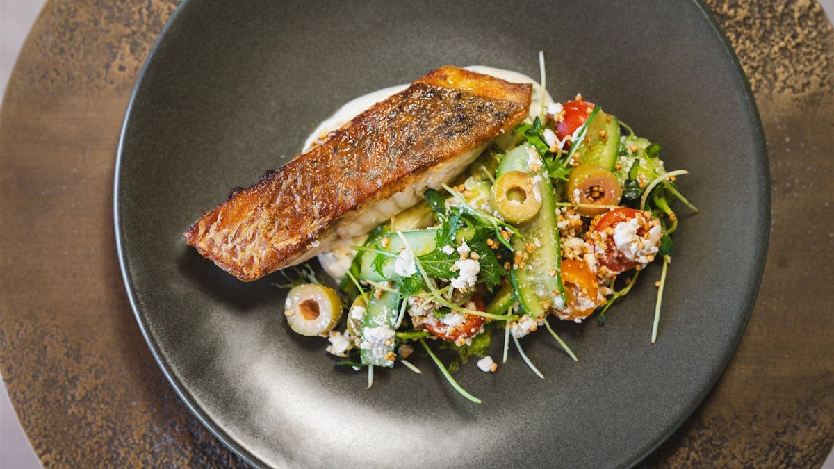 locally sourced fish at cardon at pelican waters golf club