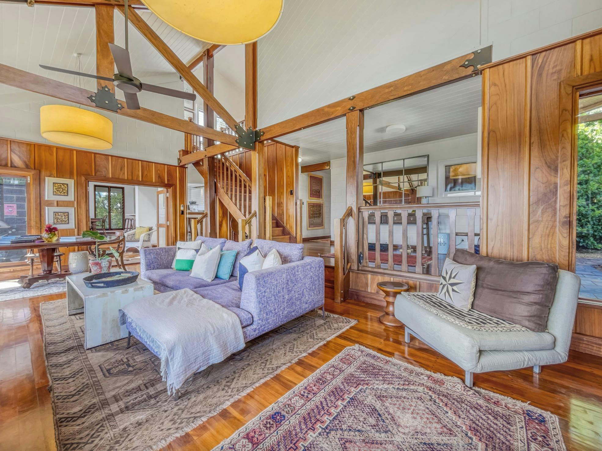 The home has many seating areas to relax and enjoy.