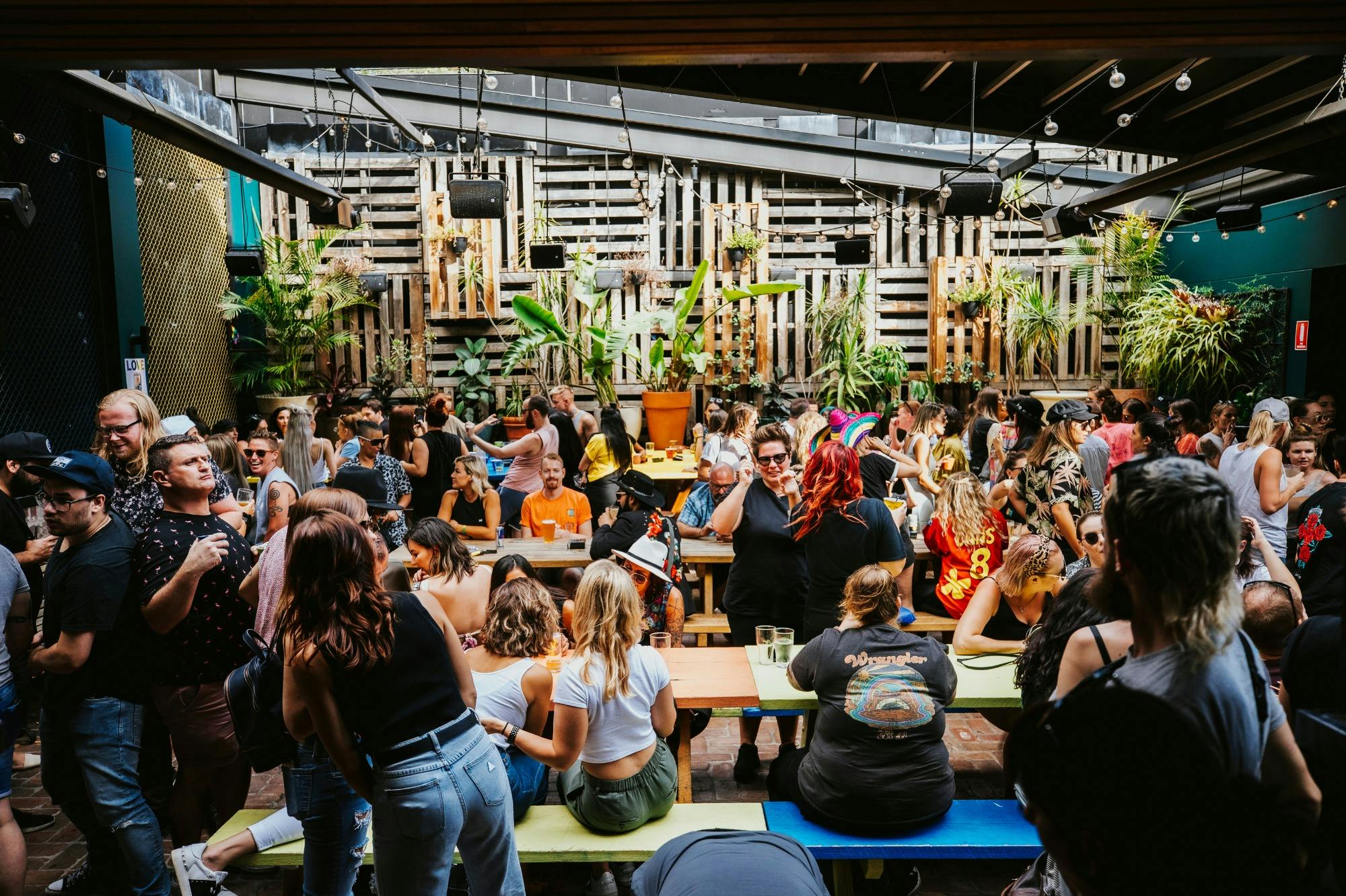 Newtown Hotel beer garden