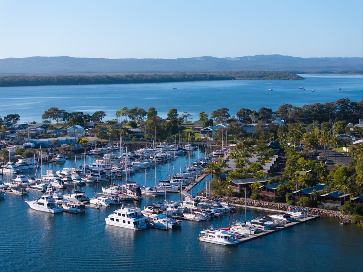 Boats docked at the Marina Boats docked at the Marina