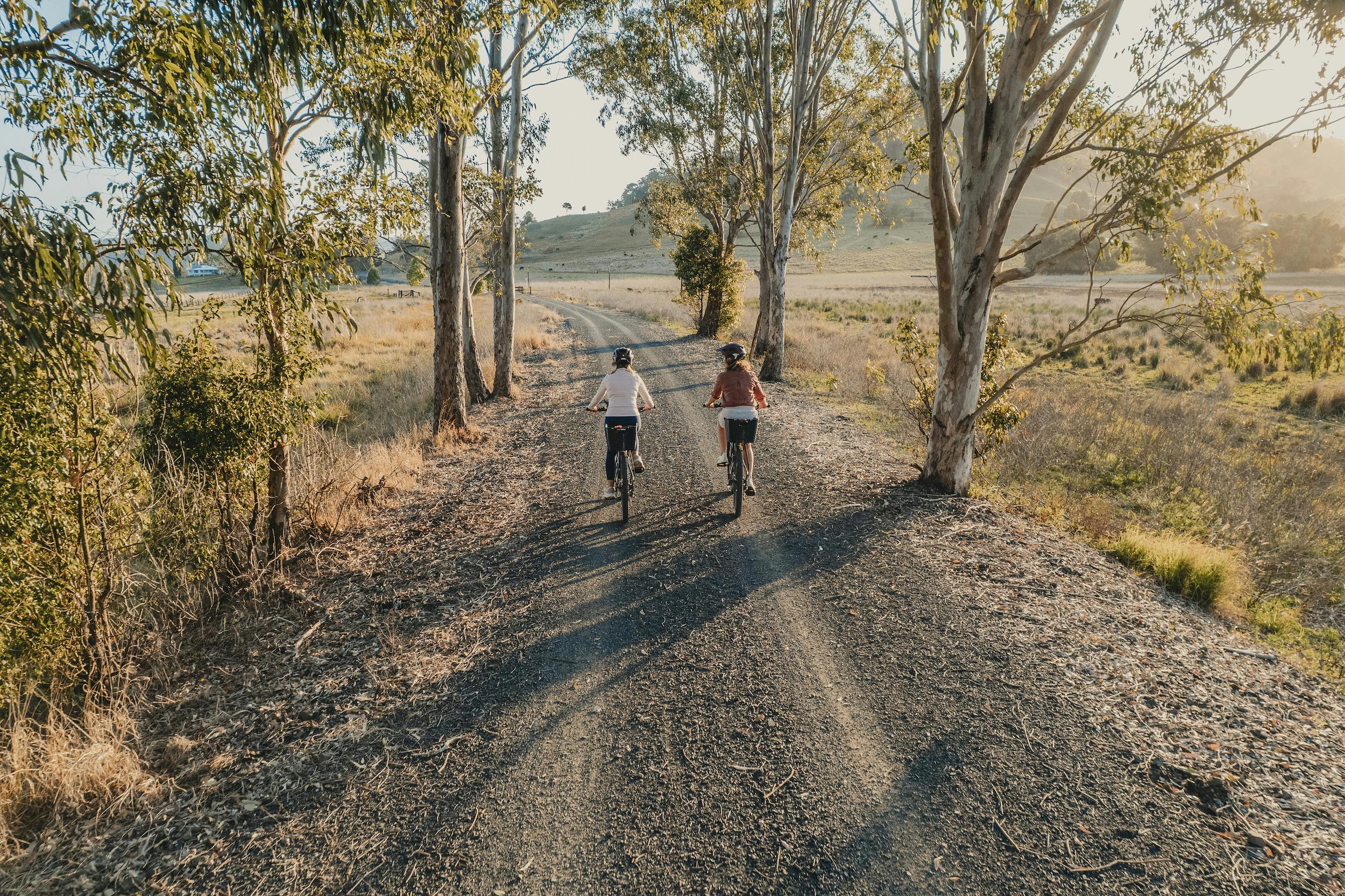 Riders on Lismore Rail Trail