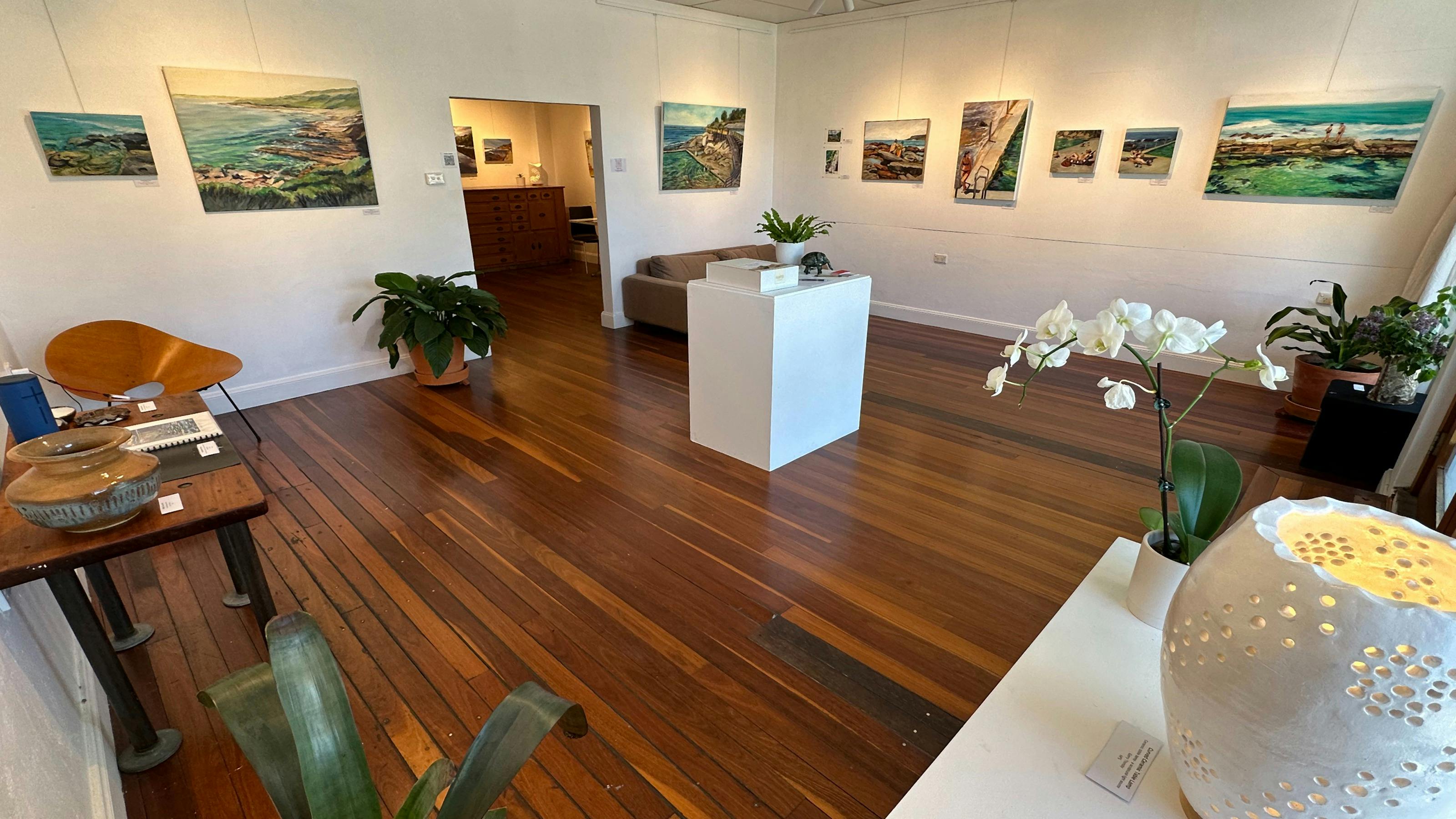 Tiliqua Tiliqua Exhbition Space with show hung.