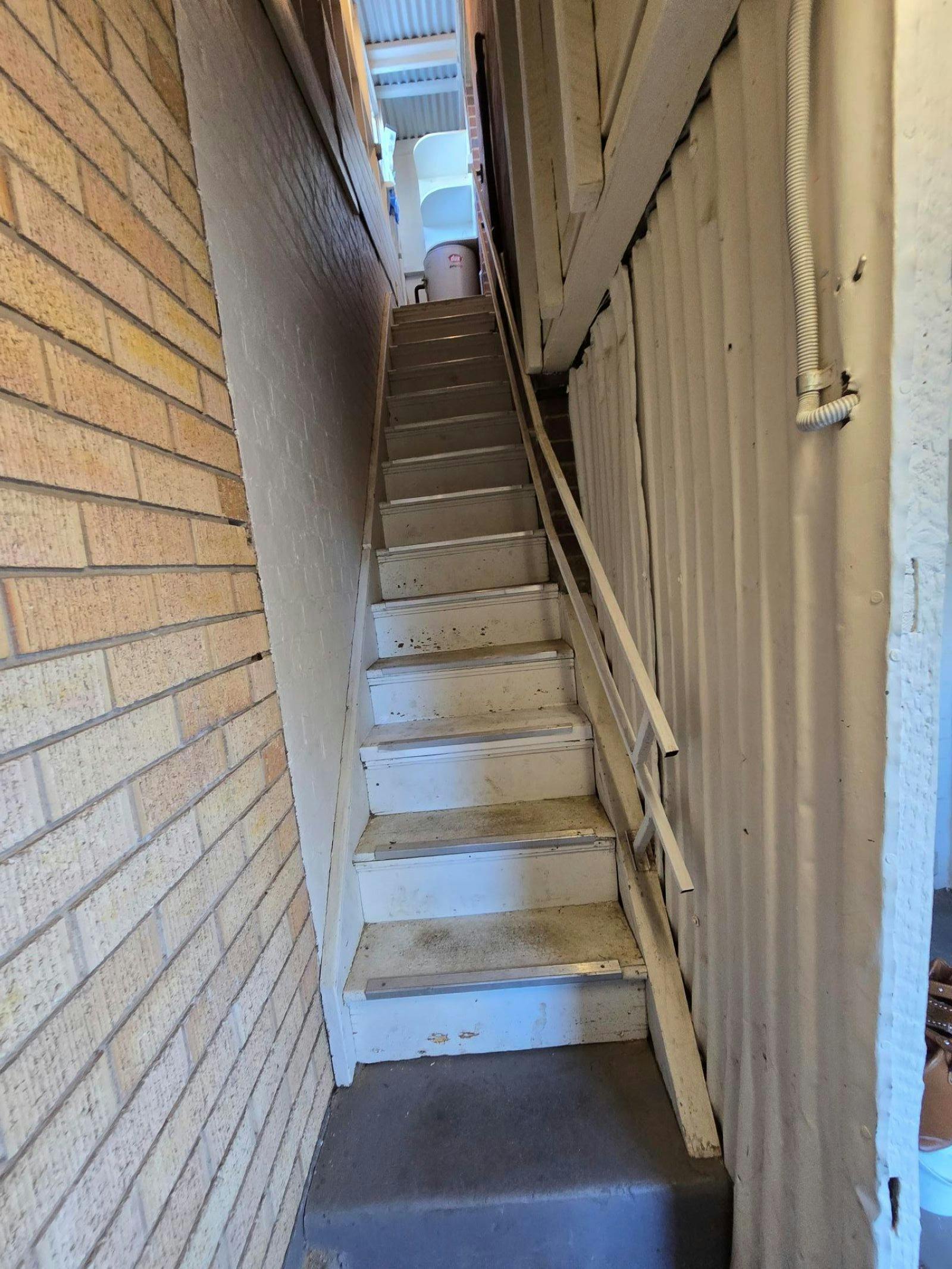Stairs up to the apartment
