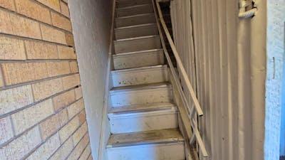 Stairs up to the apartment