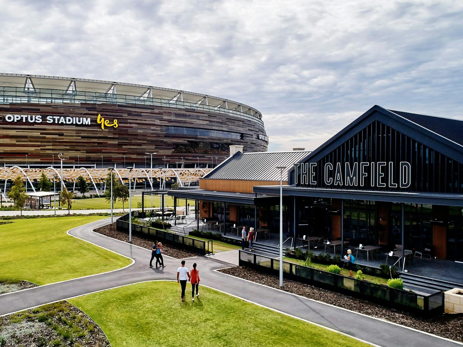The Camfield and Optus Stadium, Burswood