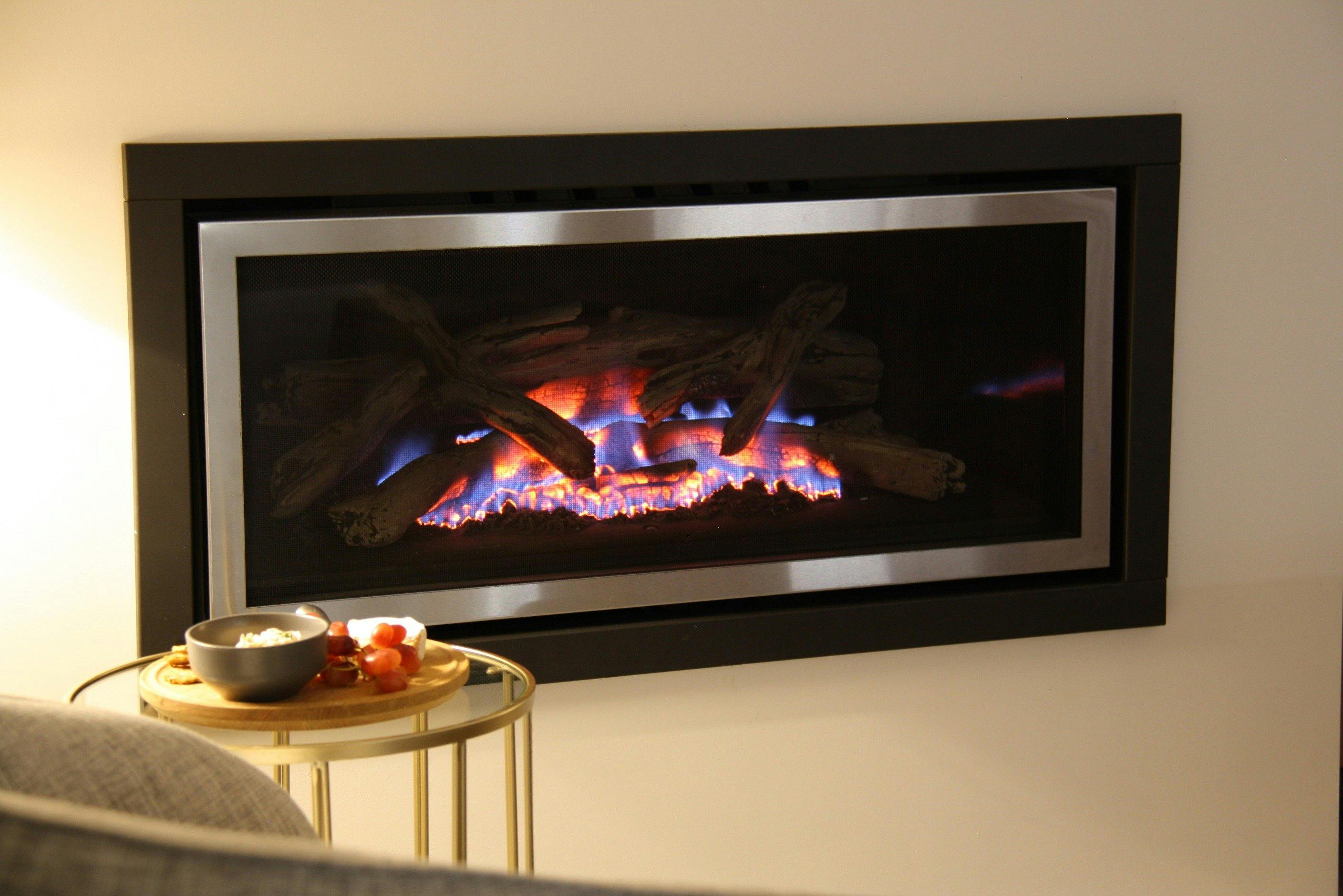 In winter prepare a snack, have a drink around the cozy fireplace