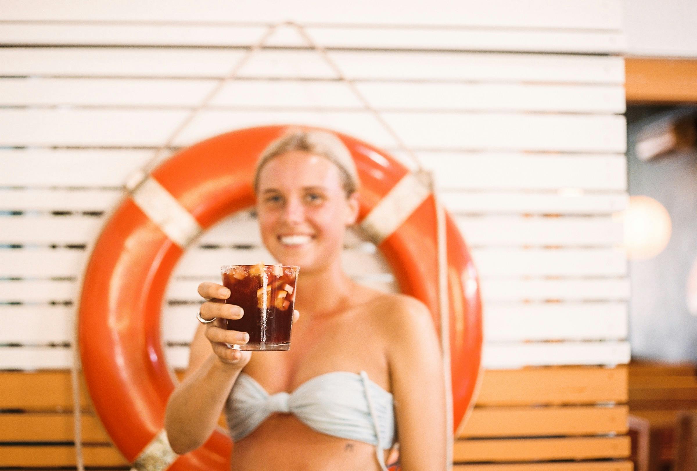 Housemade Sangria with white, rosè or red