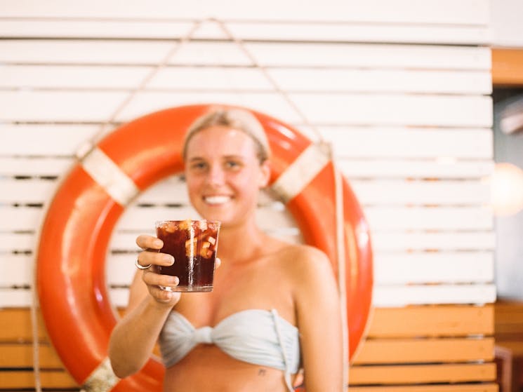 Housemade Sangria with white, rosè or red