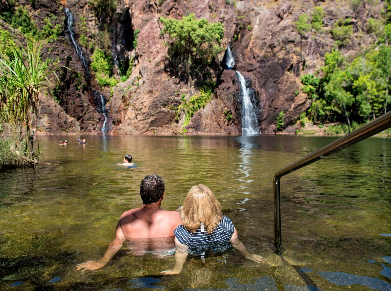 Relaxing at Wangi Falls