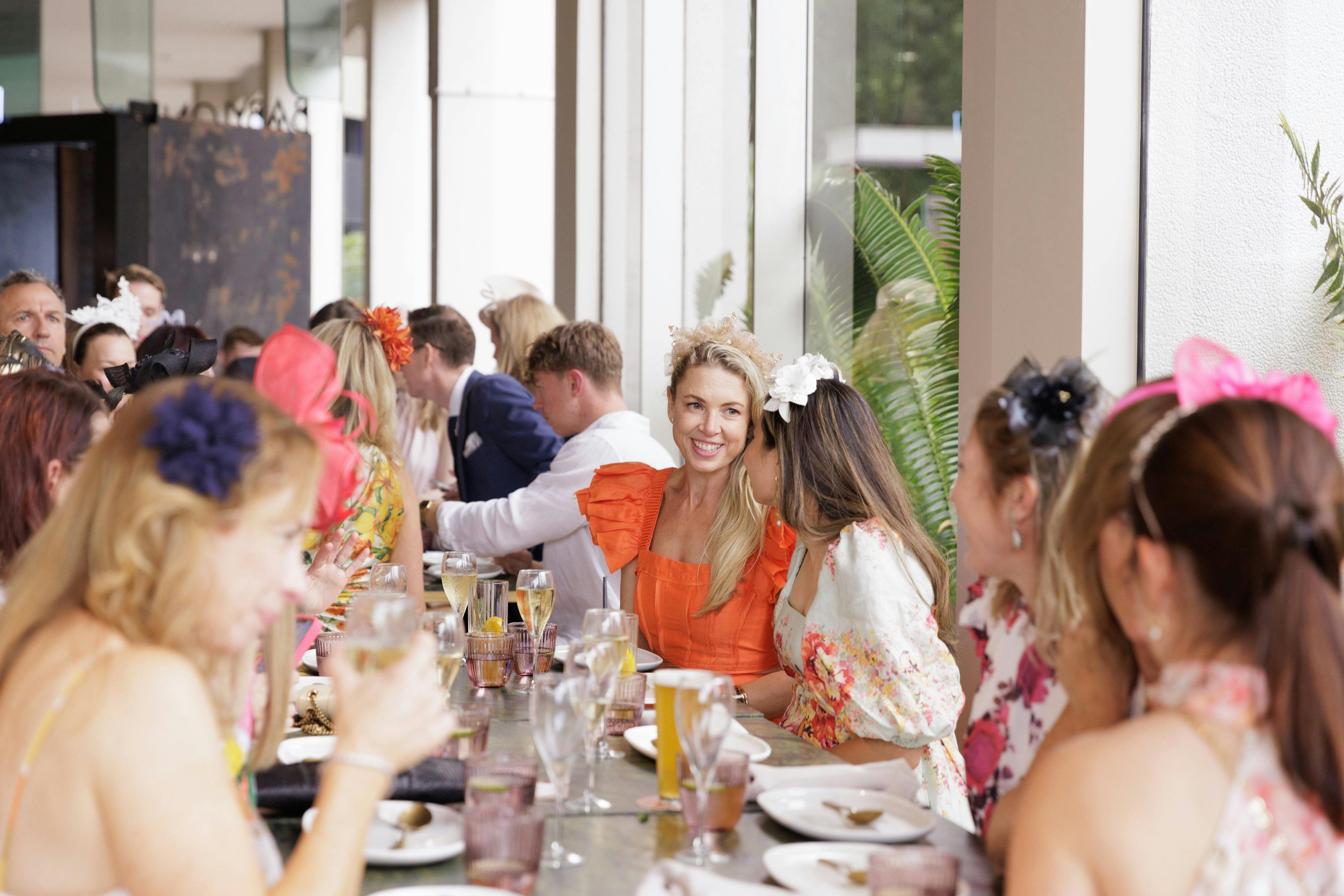People enjoying Melbourne Cup