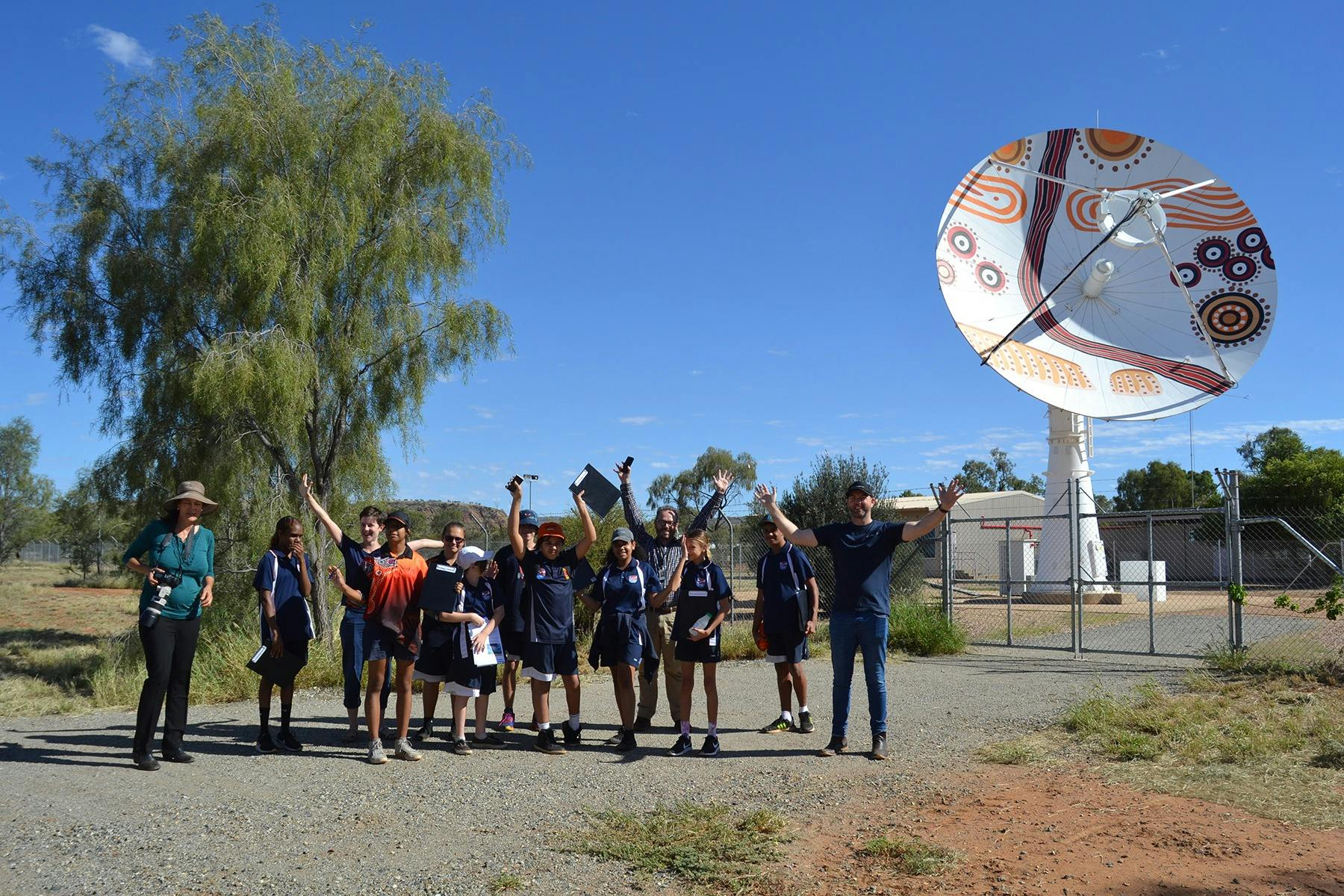 CAT Arrernte satellite dish tour