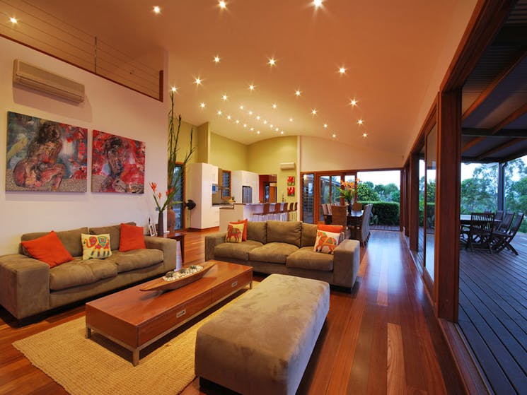 the outdoor-indoor living spaces