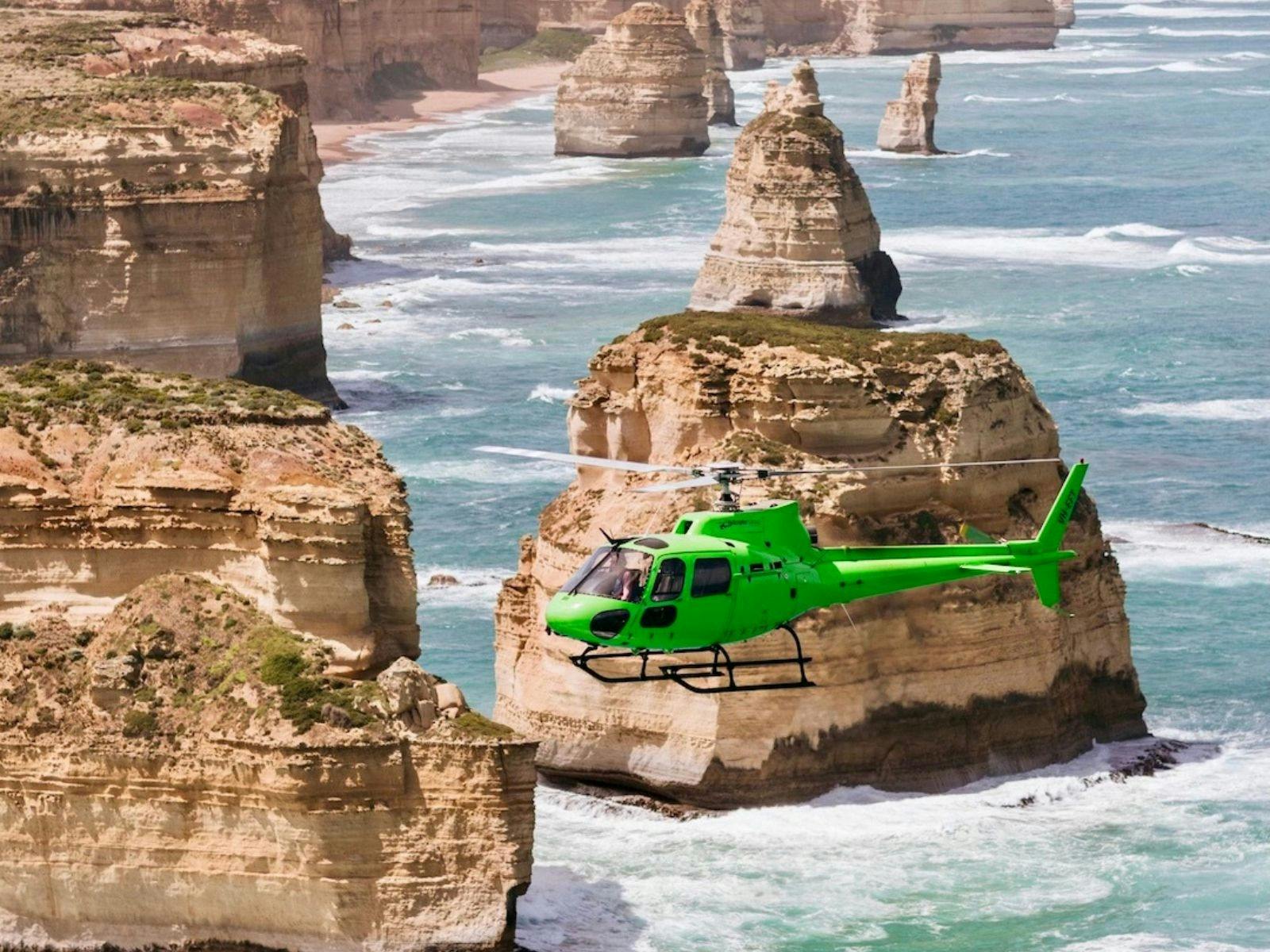 Helicopter Ride from Melbourne to 12 Apostles & Great Ocean Road