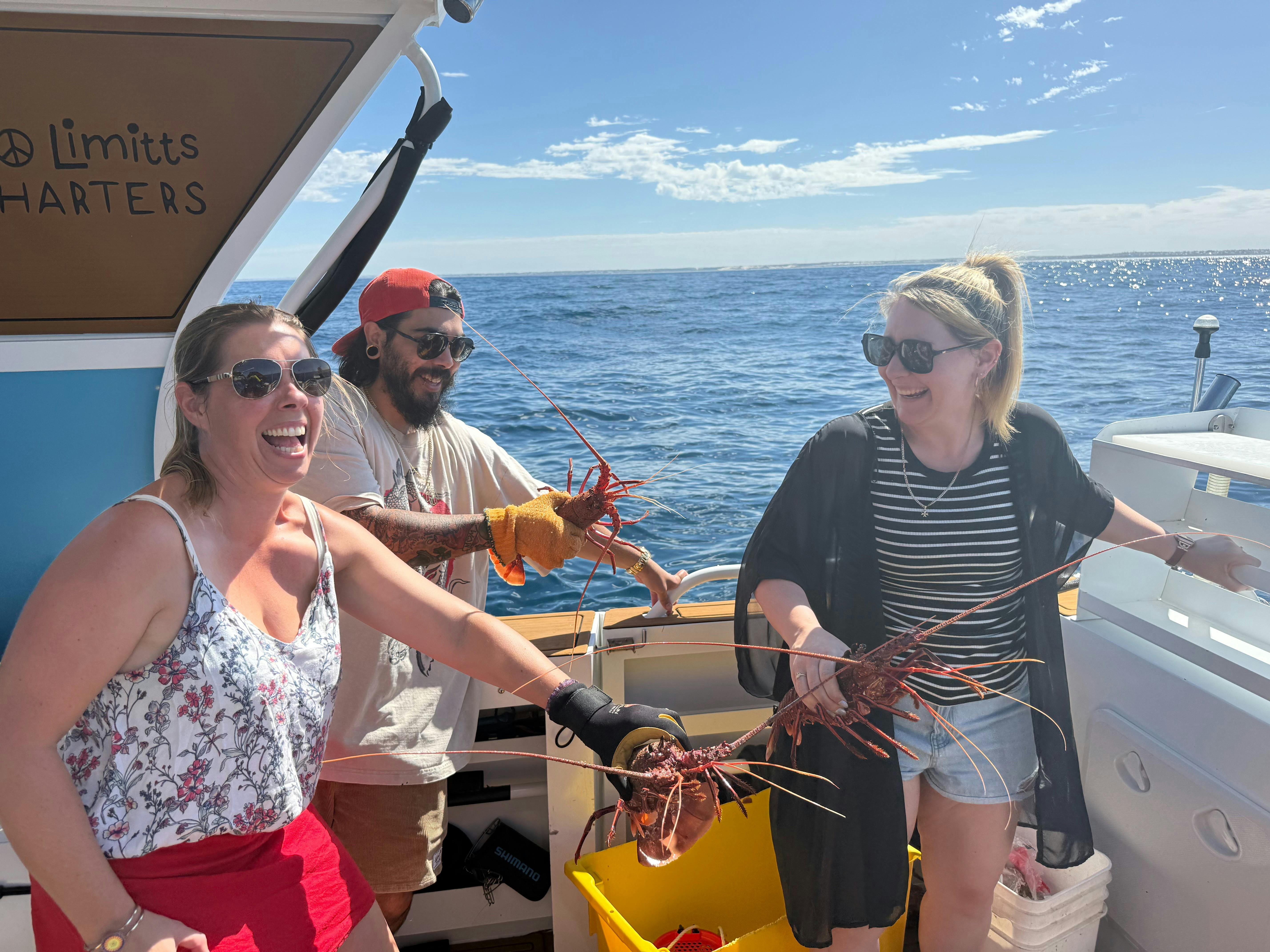 Having a great time catching Crays on the way to Rotto