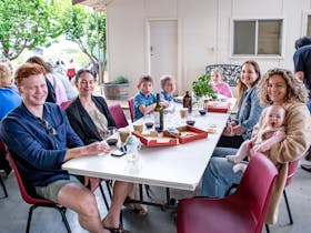 Guests enjoy a event at Zema Estate