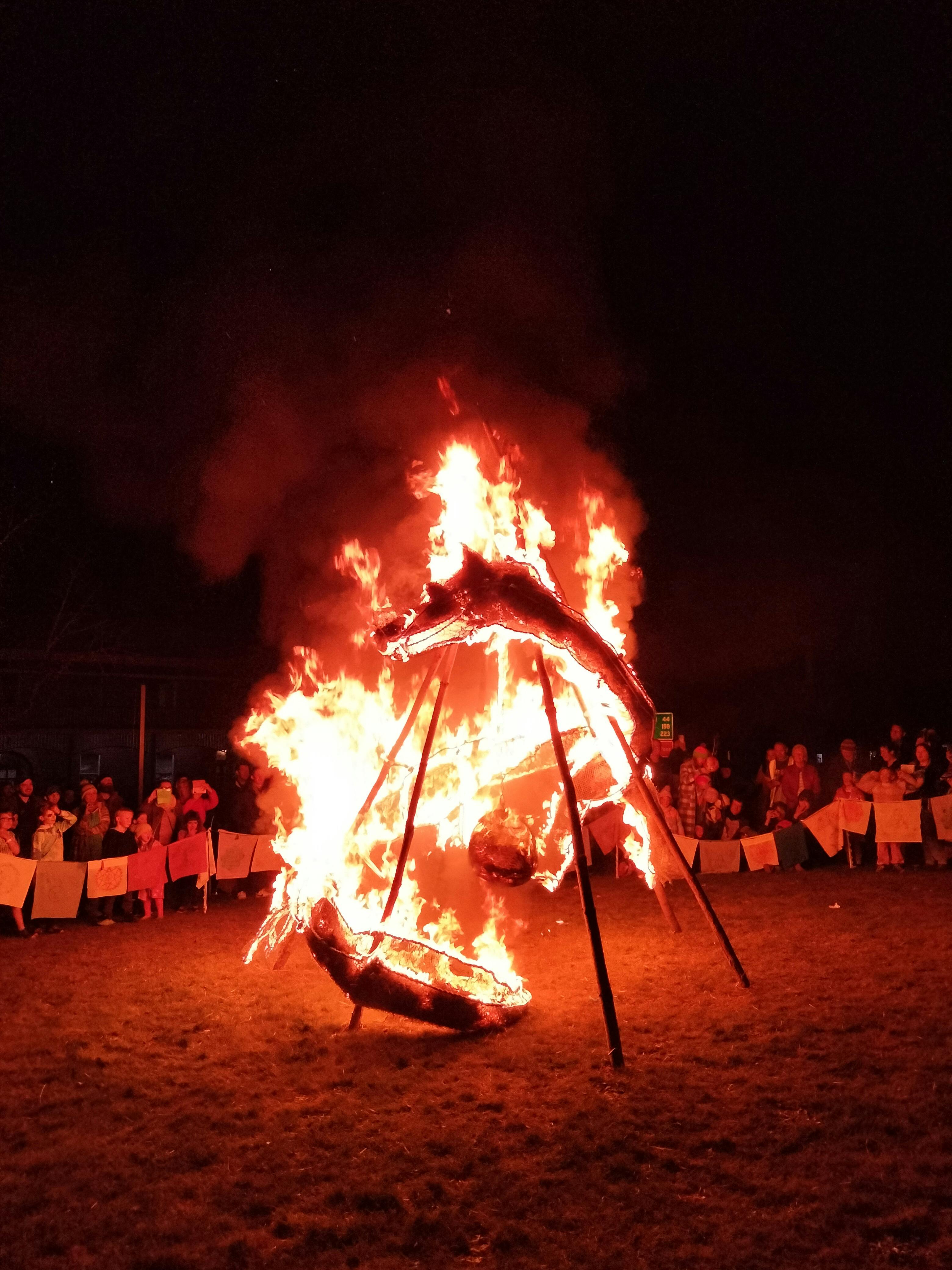 Year of the Dragon fire Sculpture