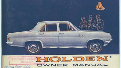 Holden owner manual