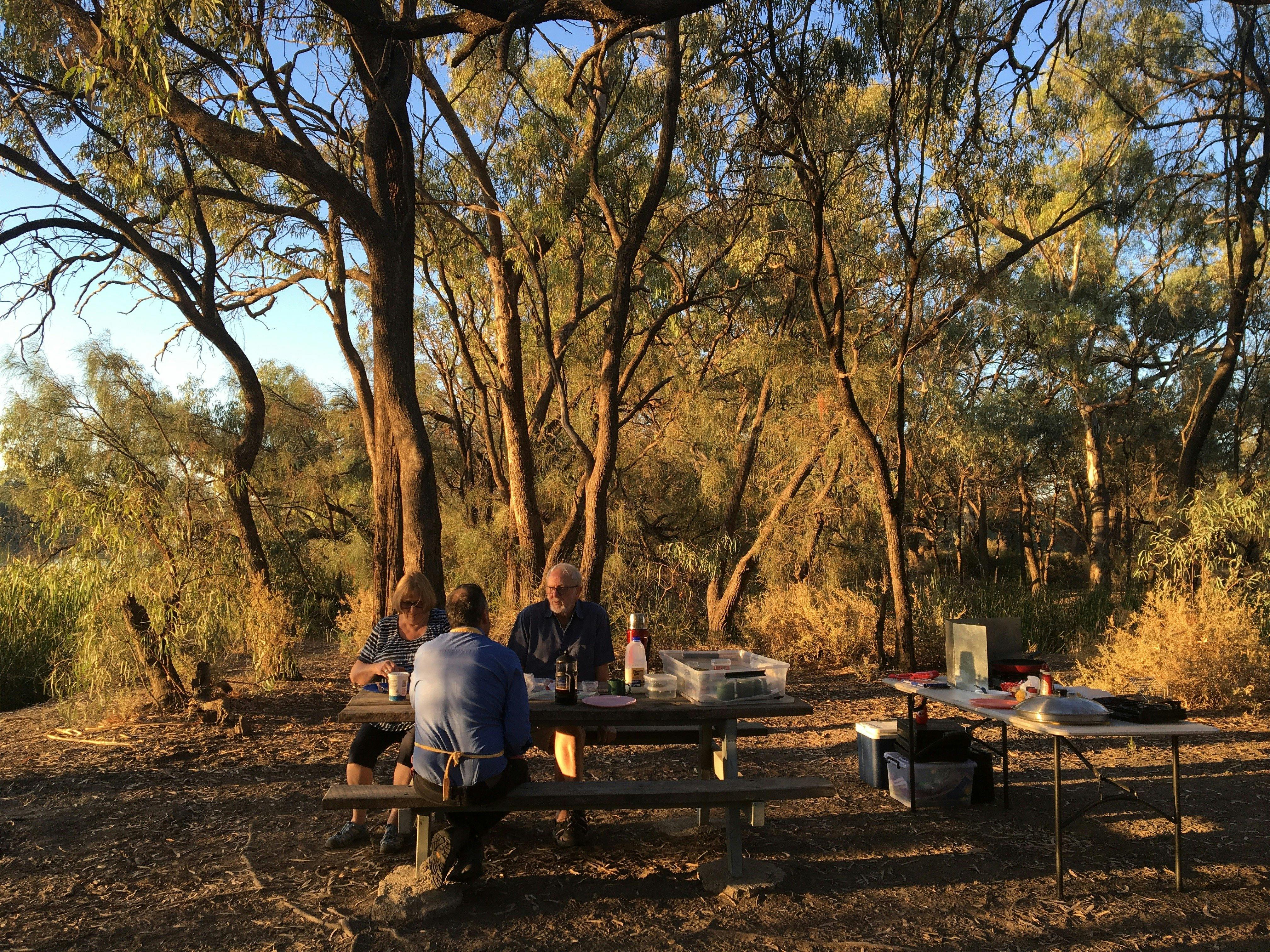 Sensational sunrise breakfast. Experience the quiet, the early morning wildlife.