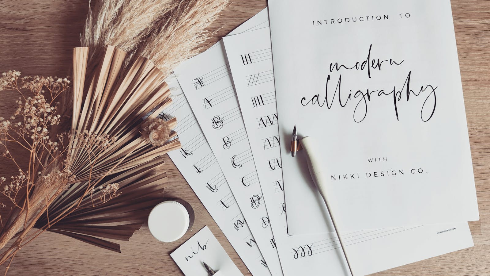 Image for Introduction to Modern Calligraphy Workshop with Nikki Design Co.