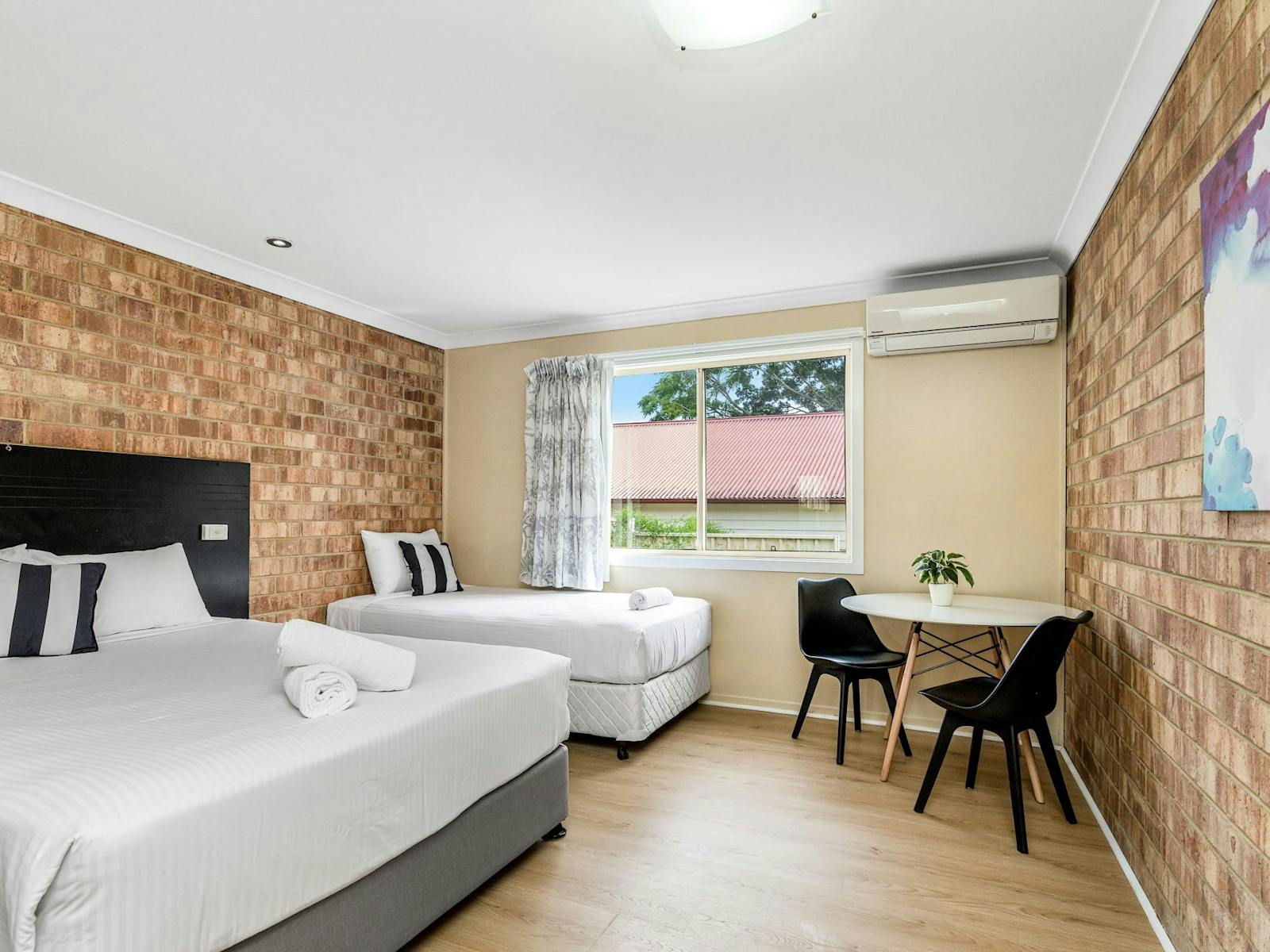 Beautiful double motel room