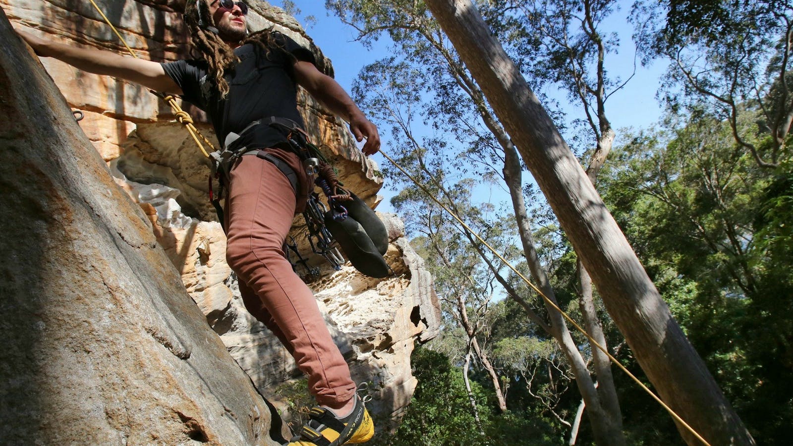 World class climbing on the Shoalhaven River is easy with a guide, like Kyle from Outdoor Raw.