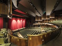 Proscenium arch theatre, view from balcony boxes