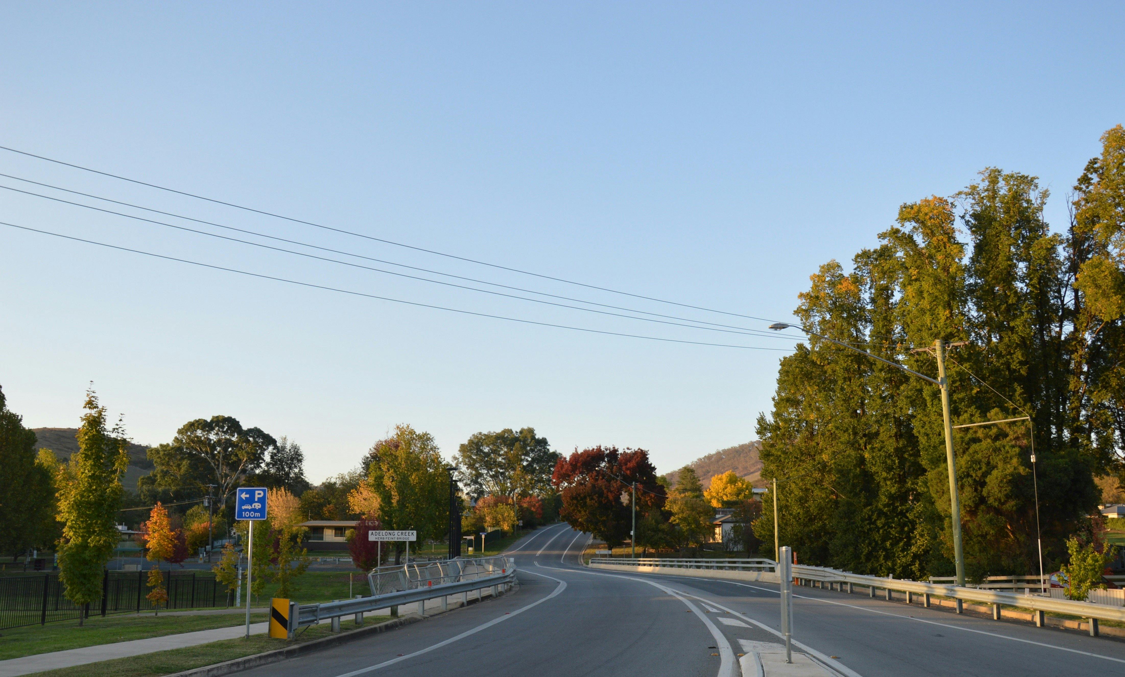 The bridge over Adelong Creek heading to Tumut, in the Snowy Valleys NSW.