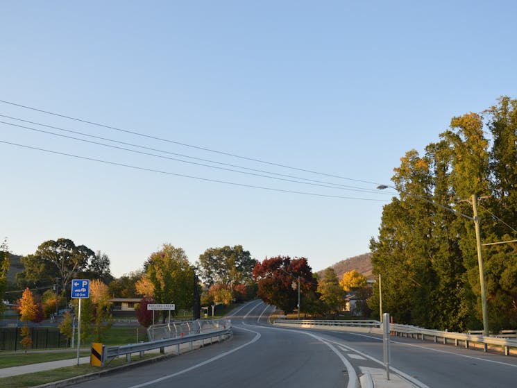 The bridge over Adelong Creek heading to Tumut, in the Snowy Valleys NSW.