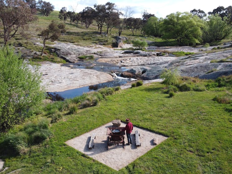 BBQ, creek, bliss!