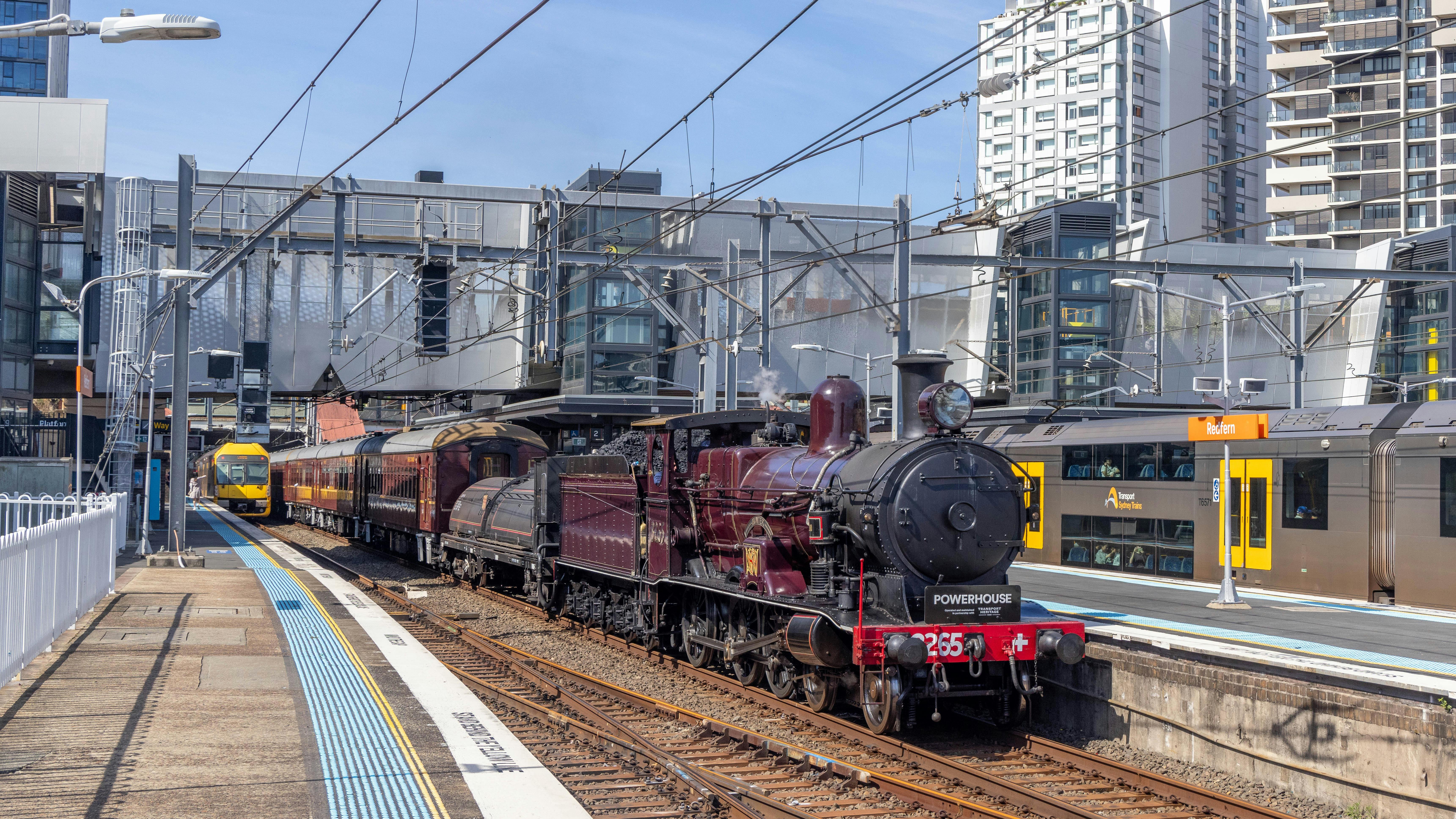 Locomotive 3265 will feature at the Hornsby steam train rides in April