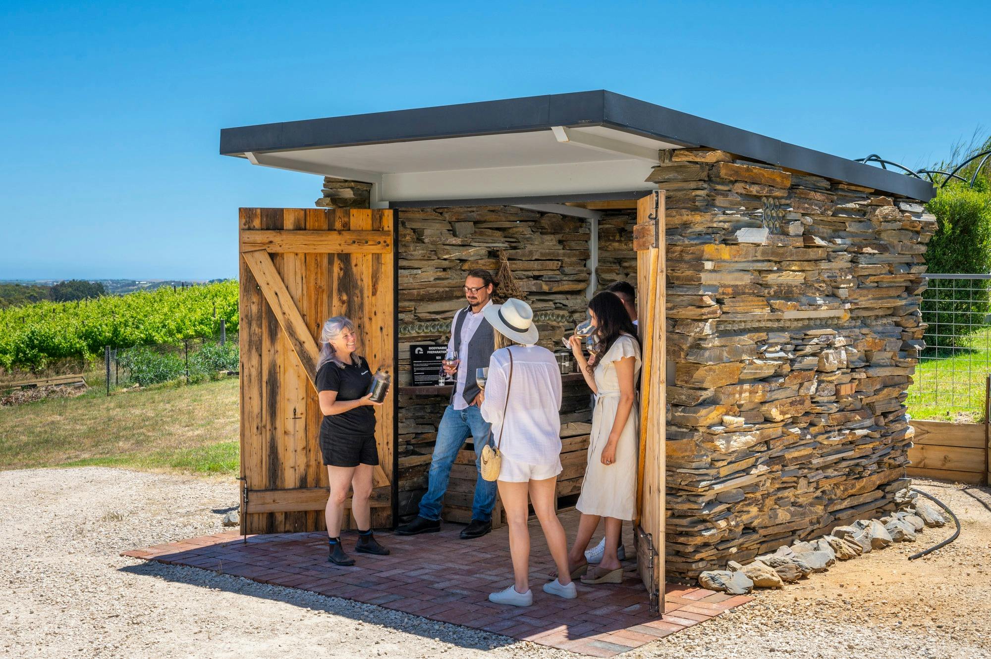 Guests on Being Biodynamic Tour at Gemtree
