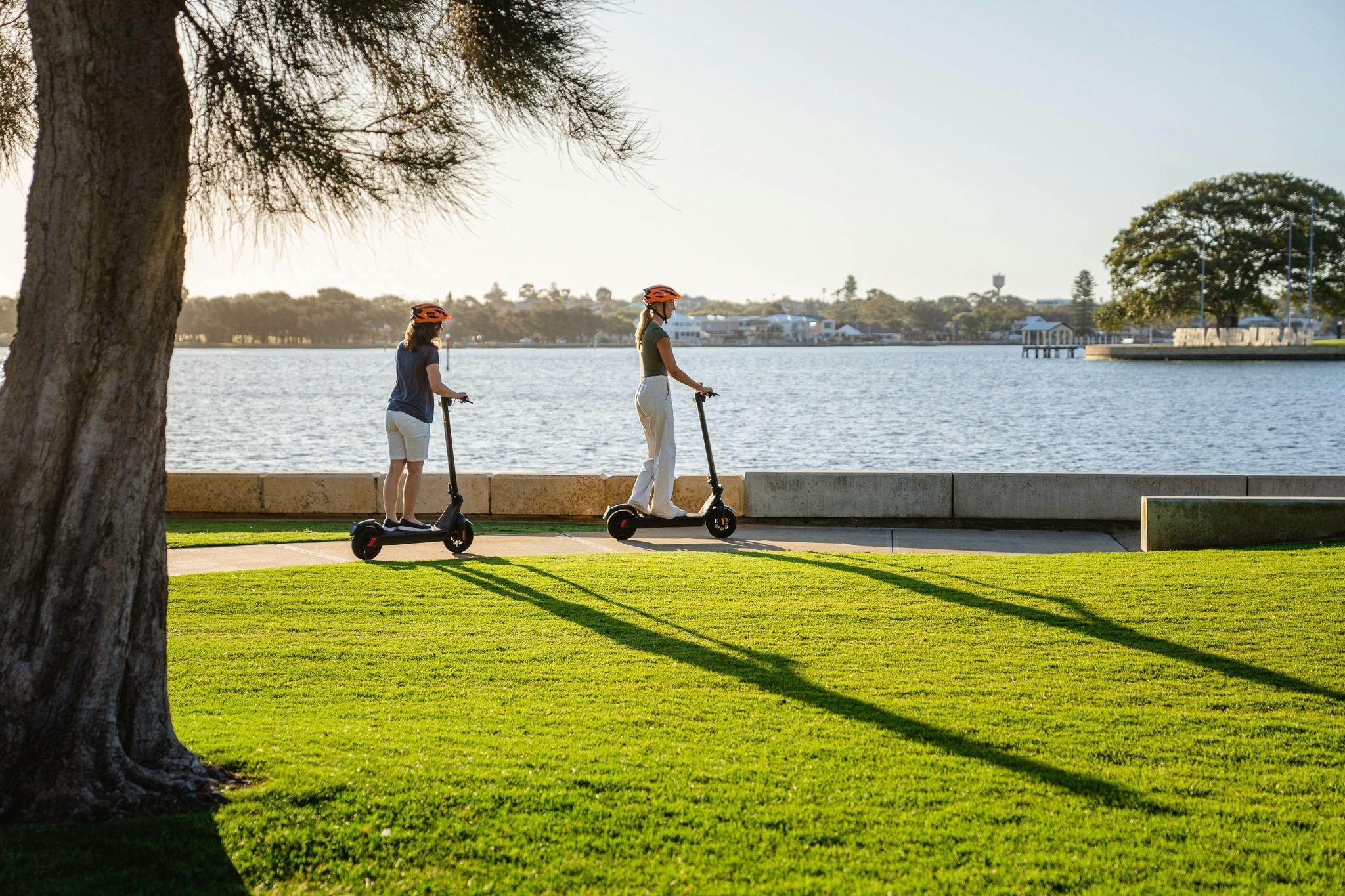Exploring Mandurah's Eastern Foreshore by e-scooter