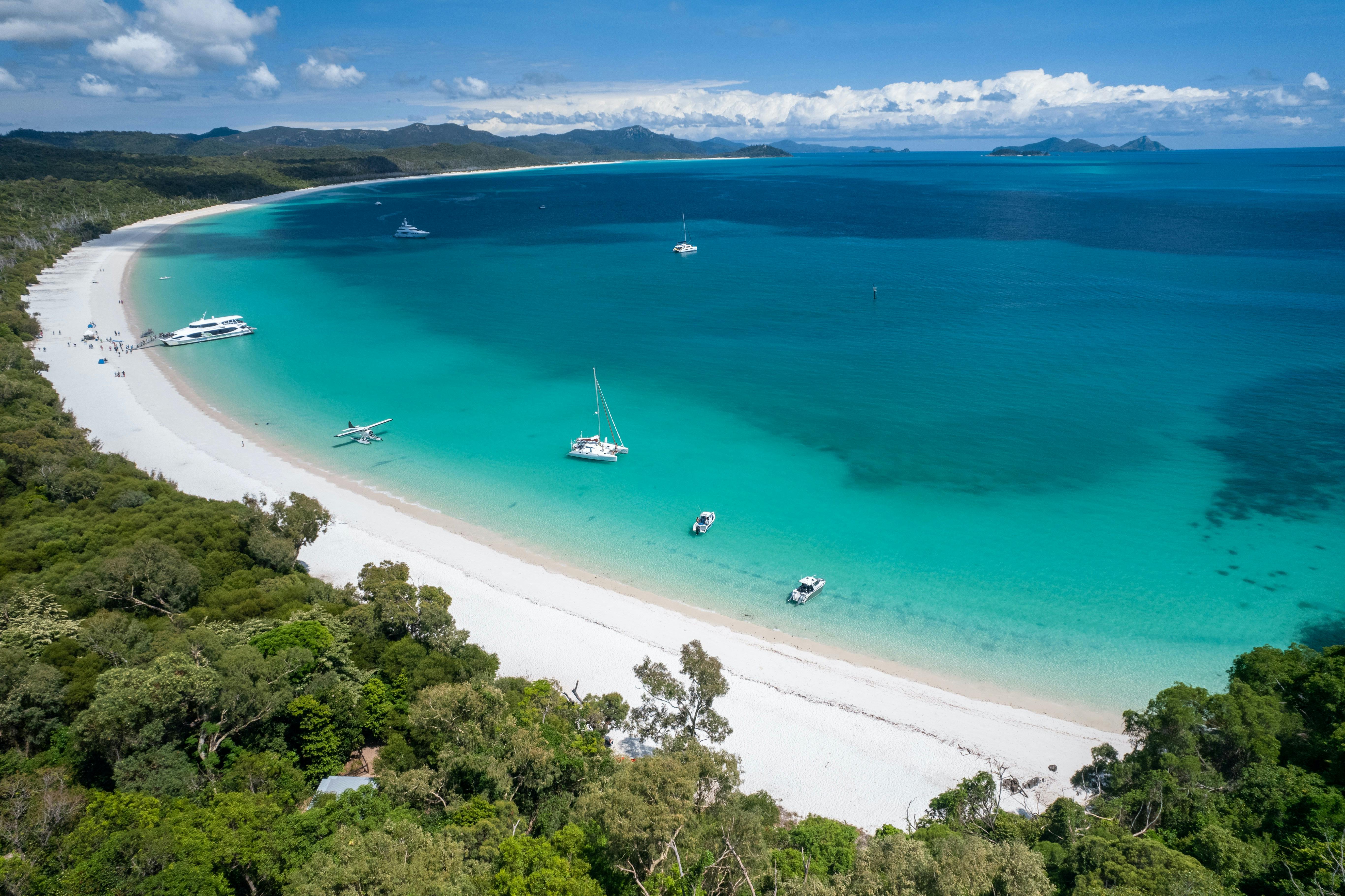 Sink your toes into gorgeous Whitehaven Beach with Viper Whitsundays