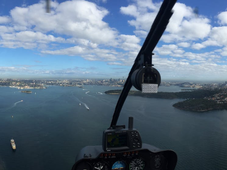 Sydney harbour helicopter