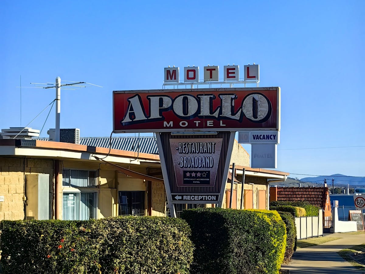 Logo outside