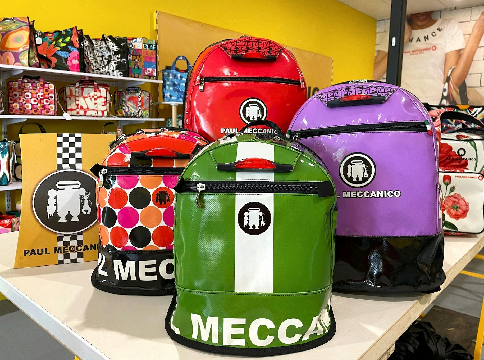 Bright colourful bags