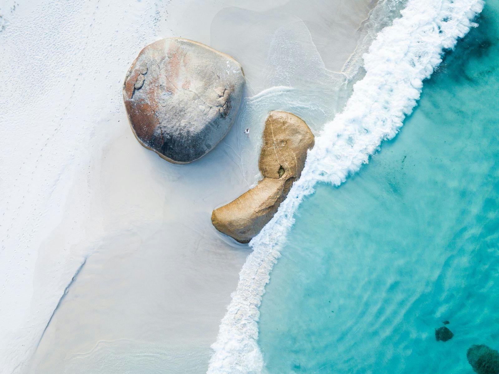aerial view of munglinup beach