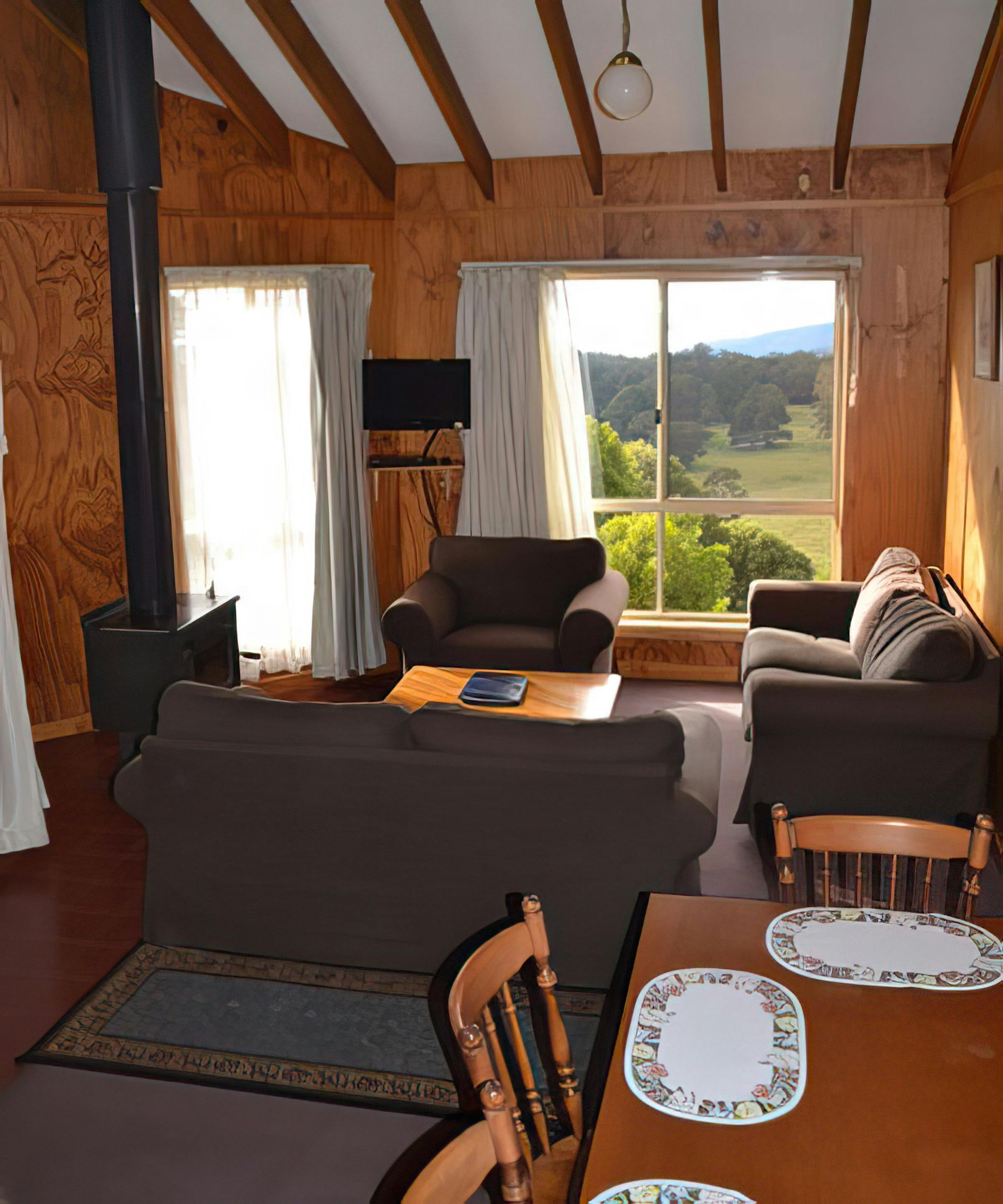 living room, jenolan cabins,
