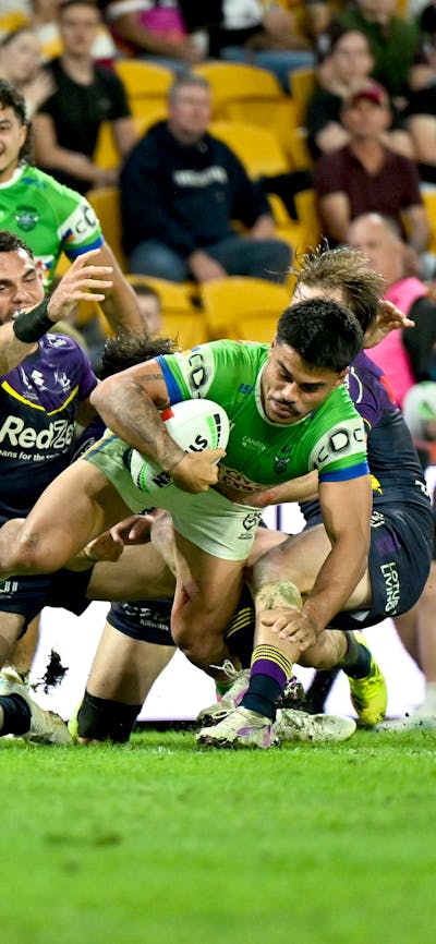 Canberra Raiders player Matthew Timoko
