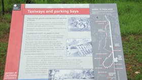 Interpretative panel at the site.