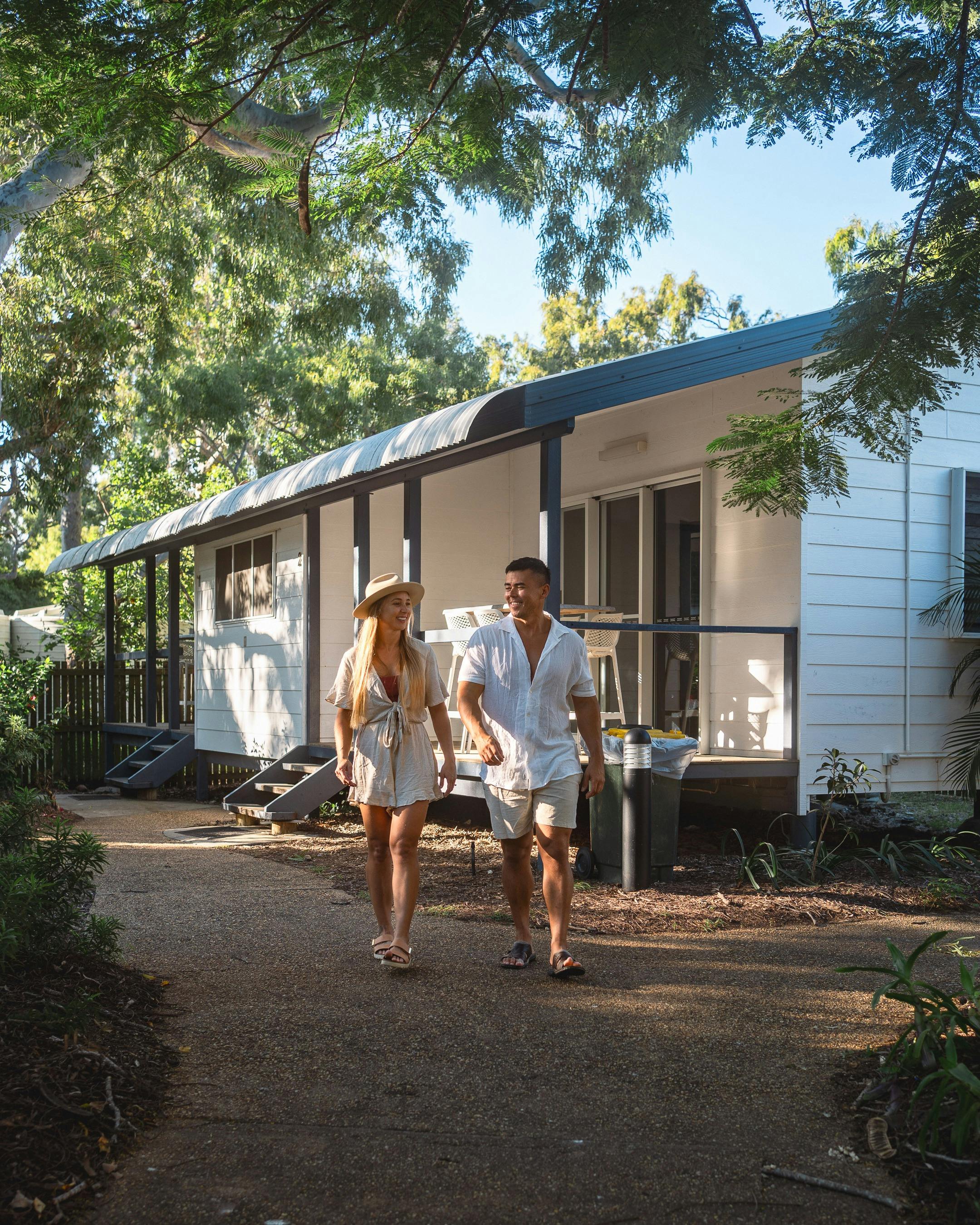 Putney Place- Guests walking past