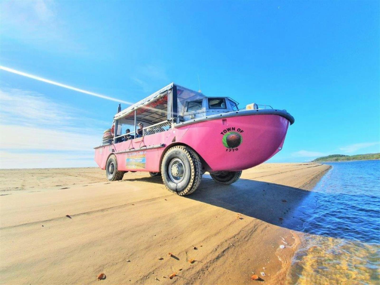 LARC on sand bar