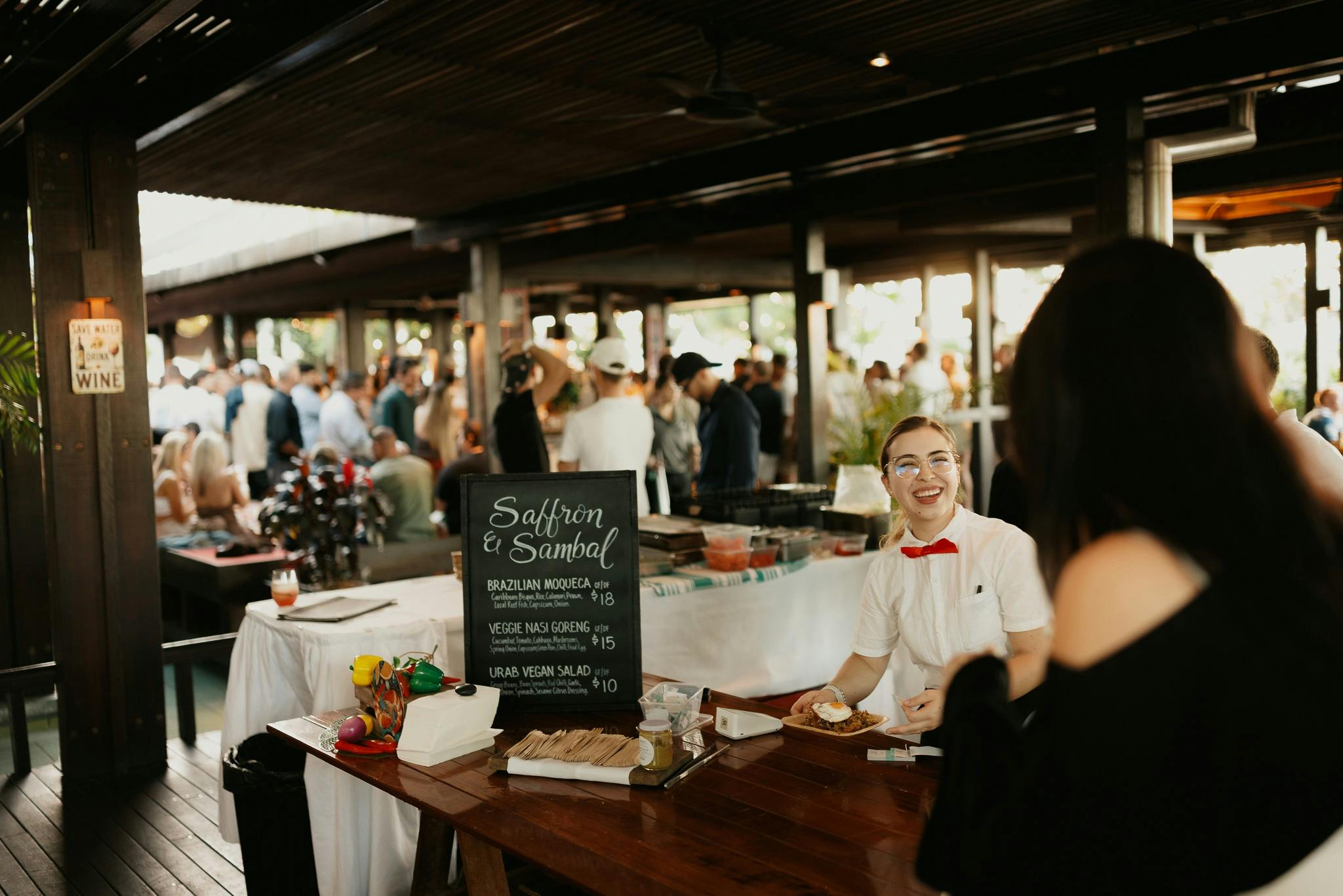 Food stall at the Food & Wine Festival